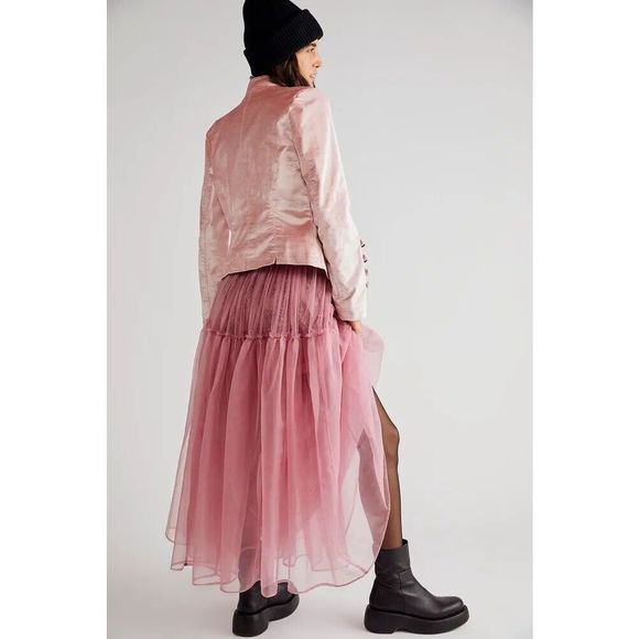Free People X Brenda Knight  Anne Tulle Skirt $289 - Picture 4 of 7